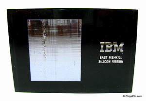 IBM paperweight with a silicon ribbon from east fishkill fab