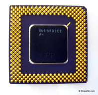 image of an intel pentium processor mechanical sample