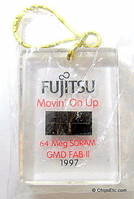 Fujitsu SDRAM chip keychain