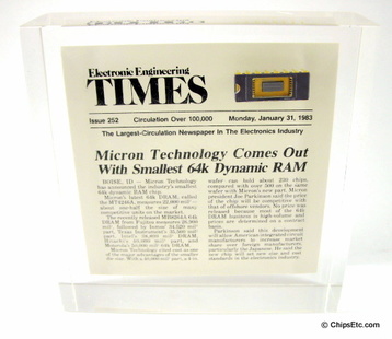 Micron DRAM paperweight