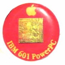 image of an IBM Apple 601 powerpc cpu chip 