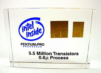 Intel pentium pro paperweight