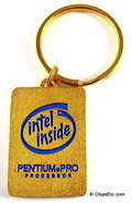 intel keychain with Pentium Pro cpu chip