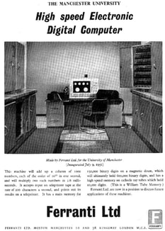 ferranti university manchester computer 1951