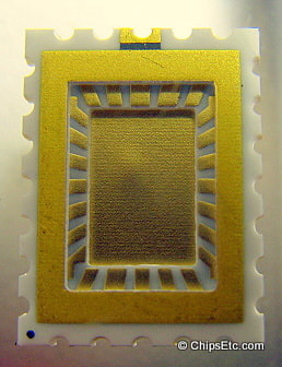 Gold and Ceramic Integrated Circuit package