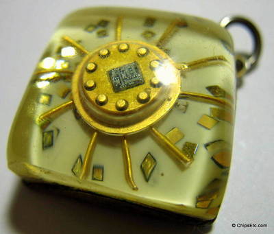Vintage Gold Integrated Circuit