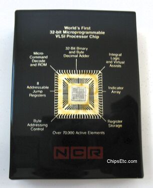 NCR 32-bit VLSI processor chip 