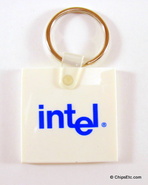 Intel logo keychain
