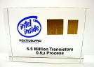 image of an Intel paperweight