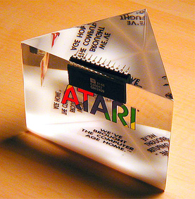 atari chip paperweight