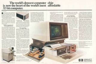 image of an HP 9000 Computer Ad from 1983