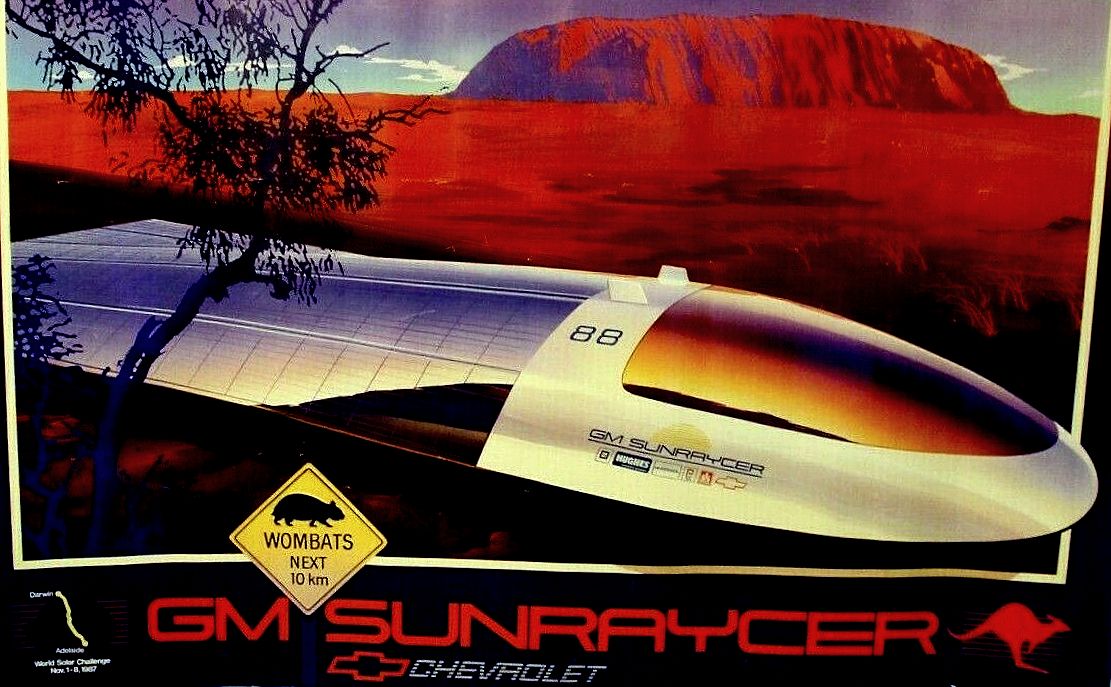 GM Sunraycer Solar race car in Australia
