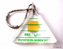 image of an intel keychain with 386 cpu chip