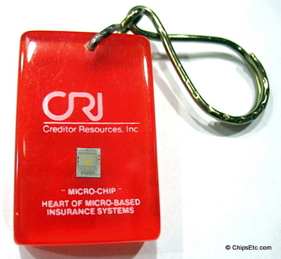 computer chip keychain