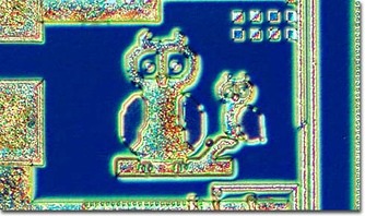 image of Computer chip silicon art
