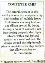 computer chip jewelry
