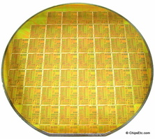 image of an intel pentium wafer