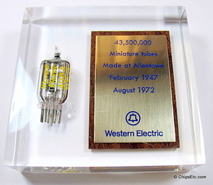 western electric Vacuum Tube paperweight