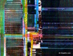 image of an Intel Pentium P5 processor mask circuitry close-up