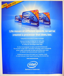Intel Core processor poster