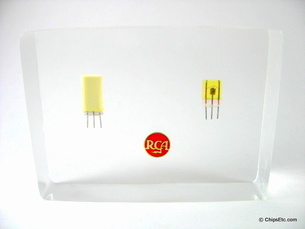 RCA transistor paperweight