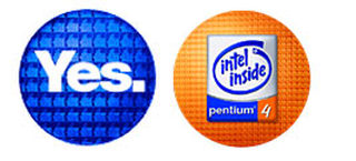 Intel 2002 pentium 4 CPU processor wafer ad 2002