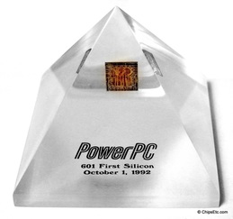 PowerPC 601 processor paperweight