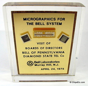 Bell Labs CCD technology paperweight