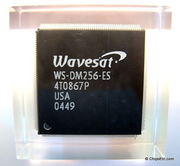 wavesat engineering sample chip paperweight
