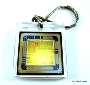image of an intel keychain with Pentium P5 cpu chip