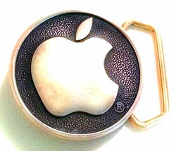 Apple computer belt buckle