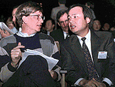 Bill Gates at the Andy Grove Intel Keynote speech Comdex 1996