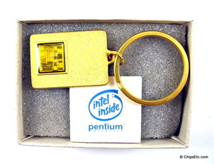 image of an intel keychain with Penitum cpu chip