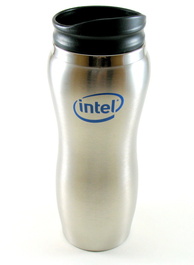 Intel aluminum employee gift cup