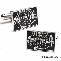 computer circuit cuff links