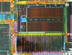 image of an Intel Pentium processor mask circuitry close-up