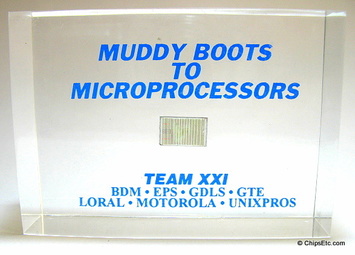 motorola Military Microprocessor Paperweight