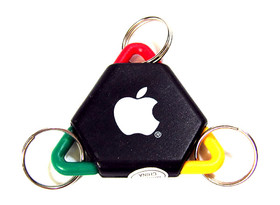 apple logo keyring