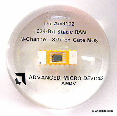 AMD am9102 first 1k sram chip