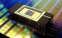 image of a Samsung memory chip & Wafer