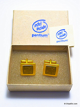 Intel Pentium cuff links