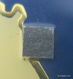 silicon die wafer close-up