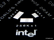 image of  Intel chmos dram 64k 256k ram memory chips