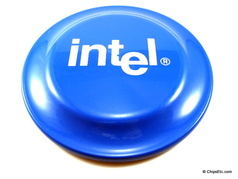 Intel logo frisbee
