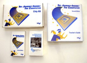 image of an intel journey inside computer educational chip kit