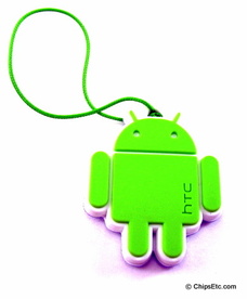 Android robot smartphone charm