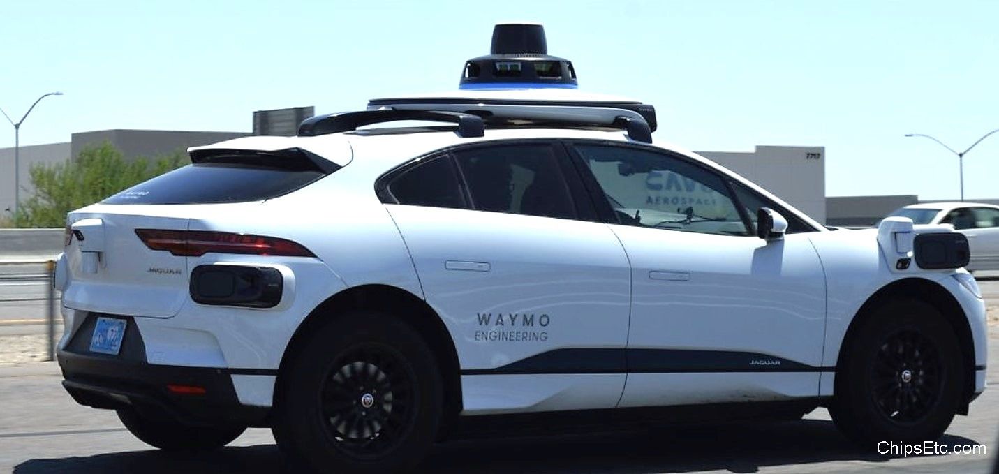 waymo via jaguar autonomous car
