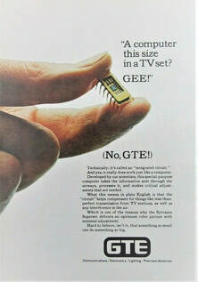GTE Integrated Circuit for televisions 1970s