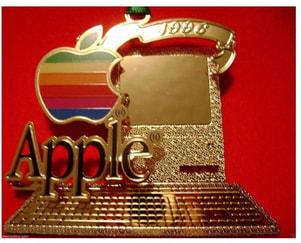 apple computer christmas ornament 1996