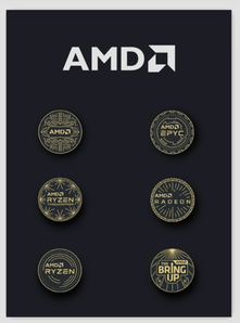 amd processor logo pins